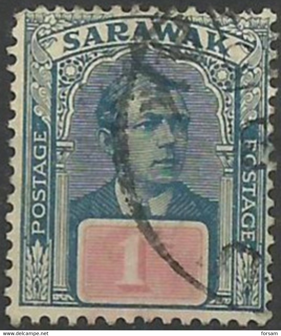 SARAWAK..1918..Michel # 47...used. - Sarawak (...-1963)