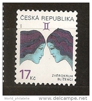 République Tchèque 2002 N° 305 ** Courant, Signe Du Zodiaque, Astrologie, Gémeaux, Femmes - Nuevos