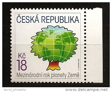 République Tchèque 2008 N° 494 ** Année Internationale, Planète Terre, Arbre, Globe Terrestre, Ecologie, Planisfère - Nuevos