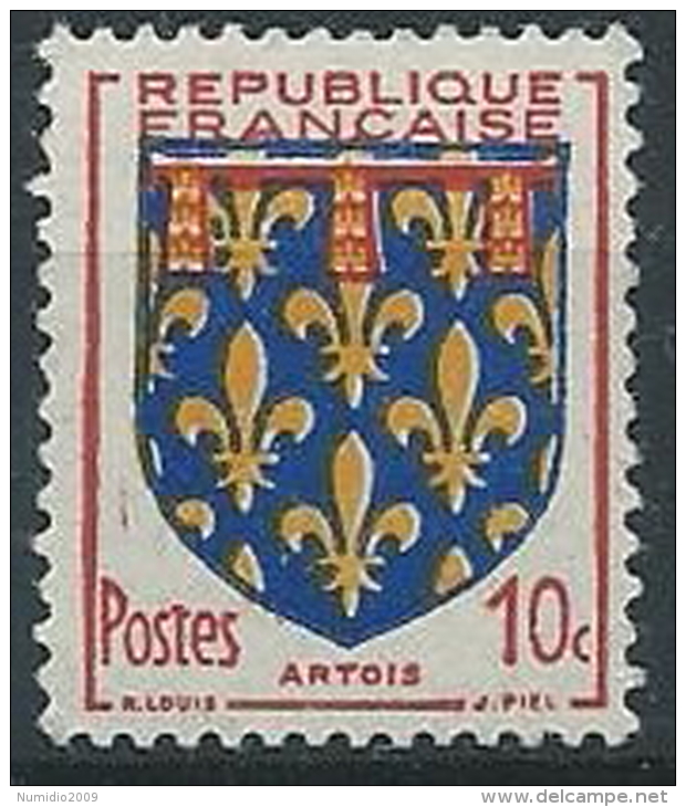 1951 FRANCIA STEMMI DI PROVINCE FRANCESI 10 CENT MNH ** - EDF068 - 1941-66 Coat Of Arms And Heraldry