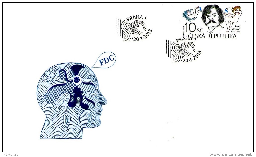Year 2013 - Czech Stamp Design, I. Strnad, FDC - FDC