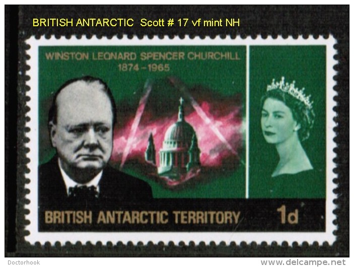 BRITISH ANTARCTIC TERRITORY   Scott  # 17** VF MINT NH - Unused Stamps