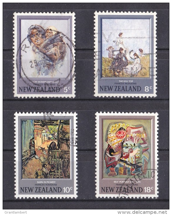 New Zealand 1973 Hodgkins Paintings Set Of 4 Used - Gebruikt