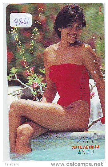 Télécarte Japon EROTIQUE (4861) EROTIC *  *  Japan PHONECARD EROTIK * BIKINI GIRL * FEMME  SEXY LADY - Moda