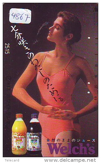 Télécarte Japon EROTIQUE (4867) EROTIC * * Japan PHONECARD EROTIK * BIKINI GIRL * FEMME  SEXY LADY - Moda