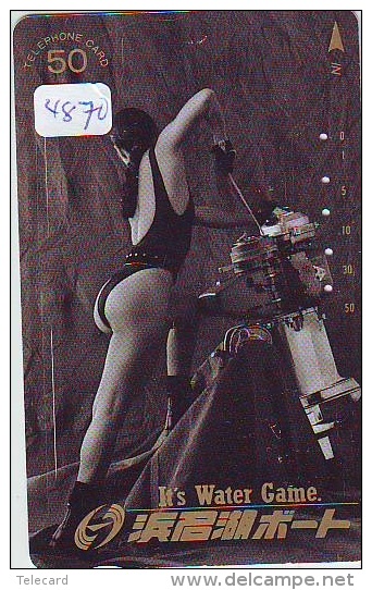 Télécarte Japon EROTIQUE (4870) EROTIC * * Japan PHONECARD EROTIK * BIKINI GIRL * FEMME  SEXY LADY - Moda