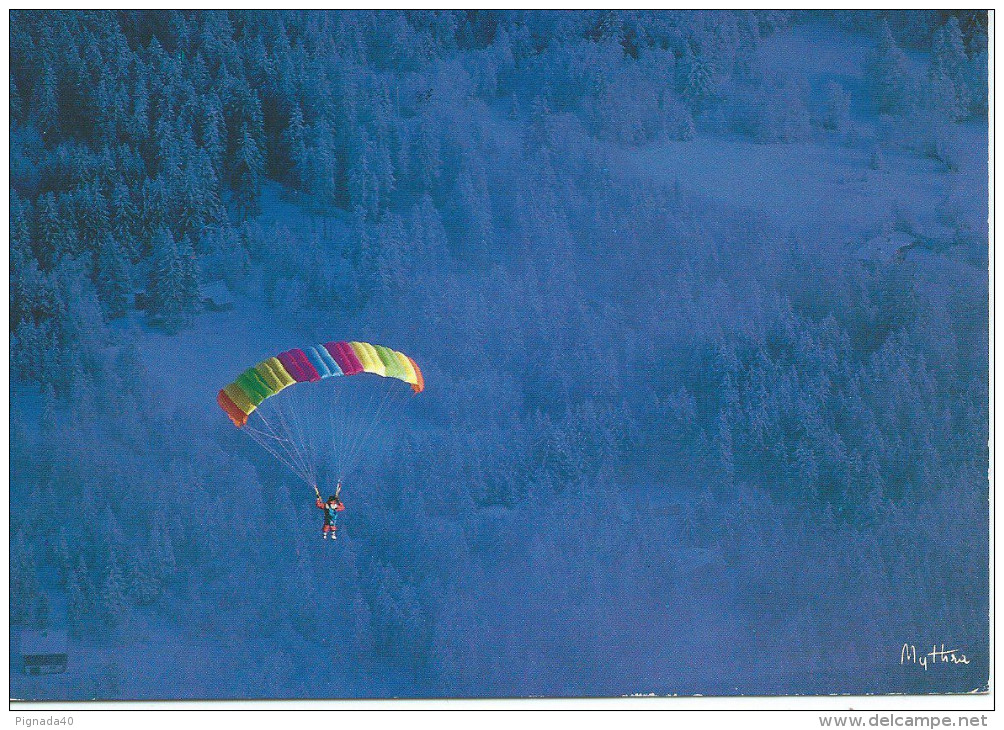 Cp ,  SPORT , Le Parapente - Parachutespringen