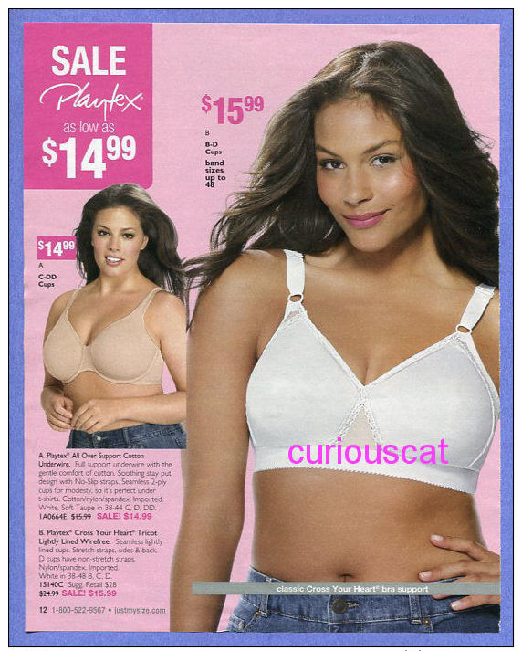 PUBLICITES USA MAGAZINE ADVERTISEMENT RECLAME WERBUNG REKLAME PUBBLICITA PUBLICIDAD For LINGERIE BRAS PLAYTEX BH - Publicités