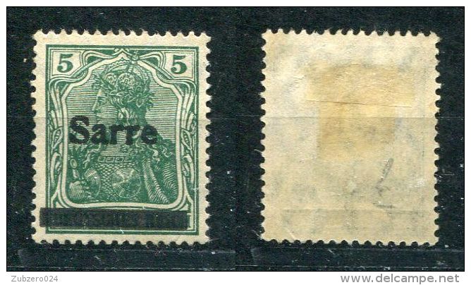 Saargebiet Michel-Nr. 4aI Ungebraucht - Unused Stamps