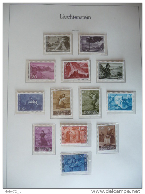 Collezione Liechtenstein Nuovo 1960/95 Su Fogli Leuchtturm (m92) - Collections (en Albums)