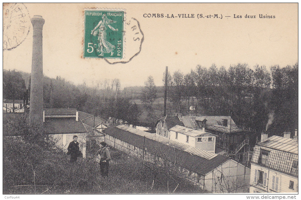 COMBES La VILLE : Les Deux Usines - Combs La Ville