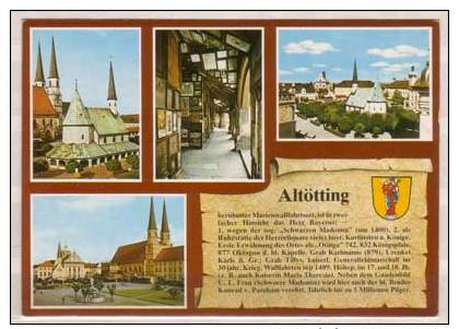 Altötting , Gnadenkapelle Und Stiftskirche - Votivbilder Und Kapellumgang - Kapellplatz Mit Blick Zur Basilika - - Altoetting