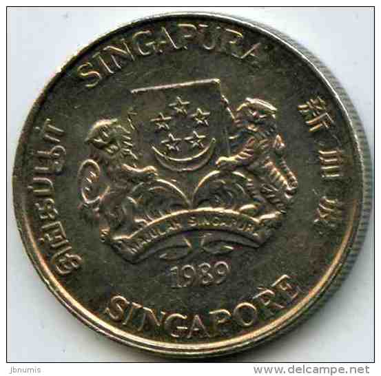 Singapour Singapore 20 Cents 1989 KM 52 - Singapour