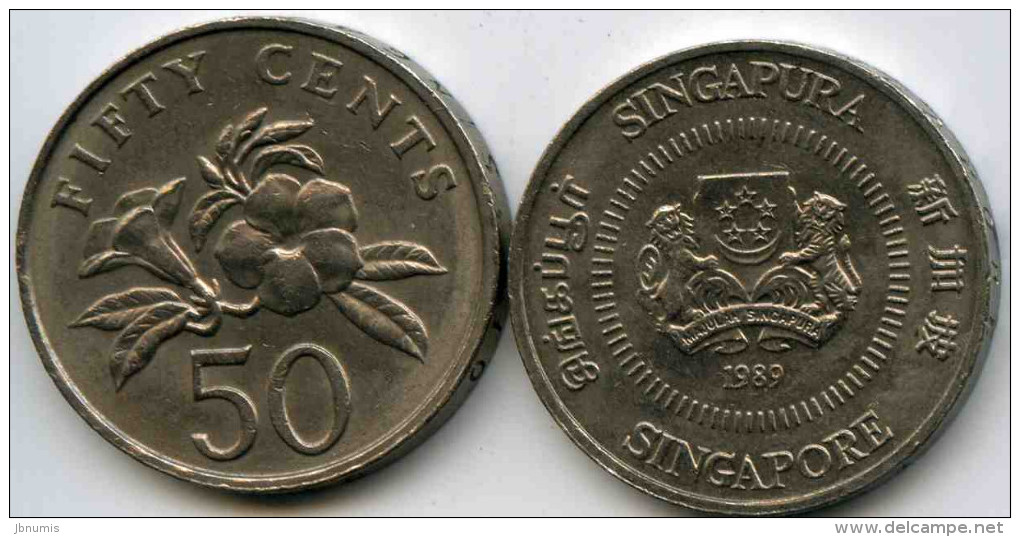 Singapour Singapore 50 Cents 1989 KM 53.2 - Singapur