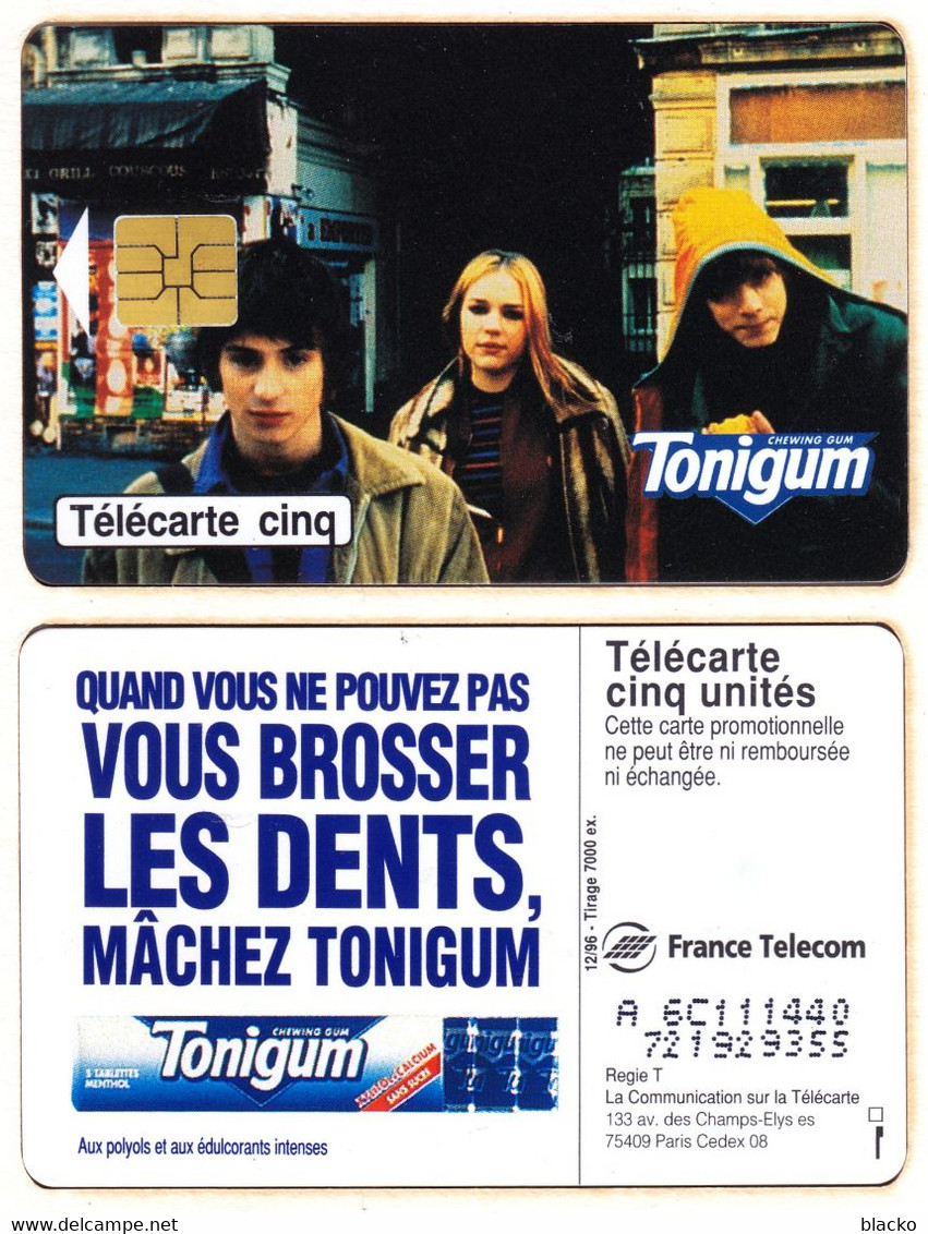 France - Cinq Tonigum 12/96 7000ex Dbz02 - Telefoonkaarten Voor Particulieren