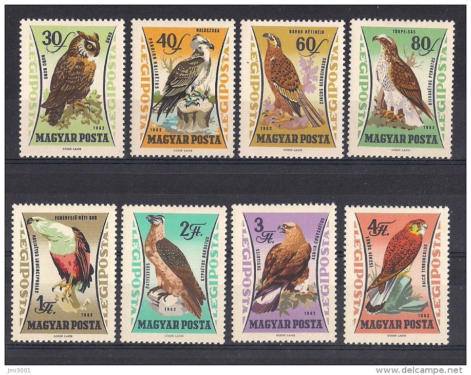 Hongrie 1962 YT- PA250/57 - Mi 1881A/88A * - Unused Stamps