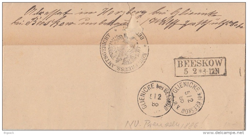 DR Brief EF Minr.41 Beeskow 4.2.86 Irrläufer Nachv. Stempel Beeskow Ansehen !!!!!!!!!!!!! - Briefe U. Dokumente