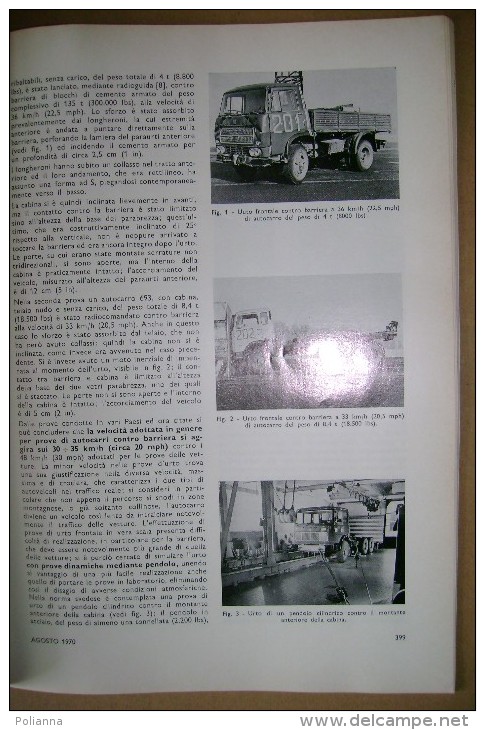 PCG/49 ATA Giornale "Associazione Tecnica Dell´Automobile" N.8 - 1970/Triumph Stag 3000/motore A Vapore - Motori