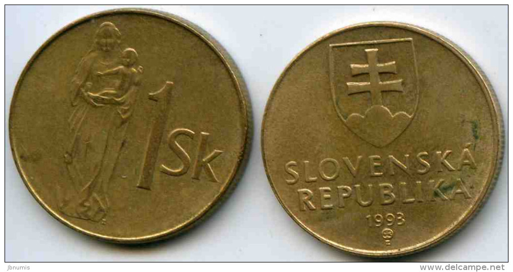 Slovaquie Slovakia 1 Koruna 1993 KM 12 - Slovaquie