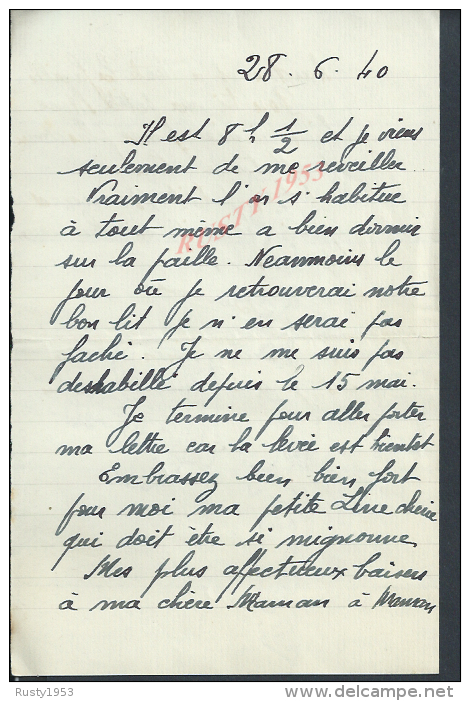 21: MILITARIA :  LOT DE 10 LETTRES CORRESPONDANCE DU MARI MILITAIRE DU 32e RI DU S.P 158 : A SON EPOUSE DE TOURS : - Documenti