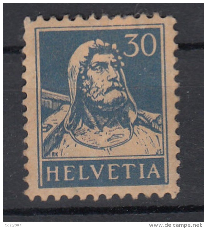 Switzerland 1921 William Tell 30C Mi.169x MH AM.364 - Unused Stamps
