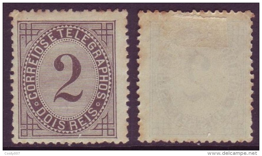 Portugal 1884 Rate Telegram 2R K.12 1/2 Mi.59B MH AM.366 - Unused Stamps