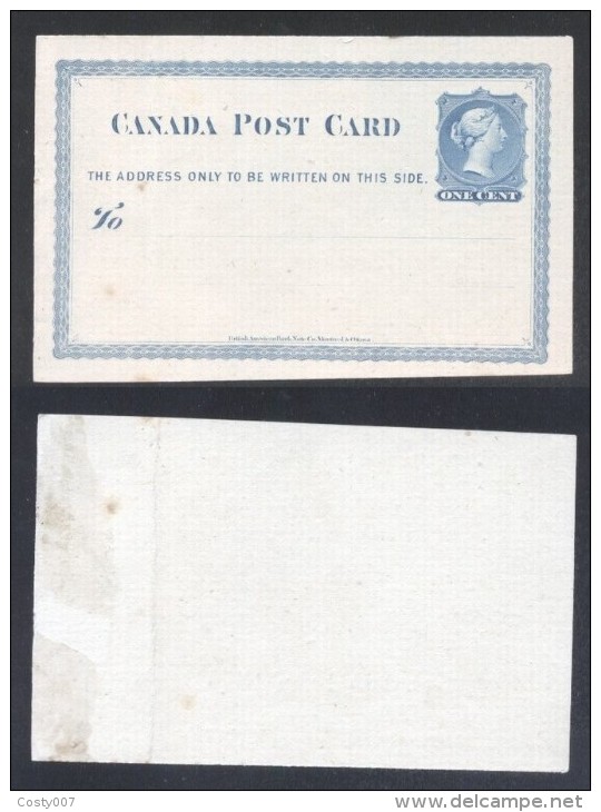 Canada - Postal History Rare Old Postcard UNUSED D.937 - 1860-1899 Reinado De Victoria