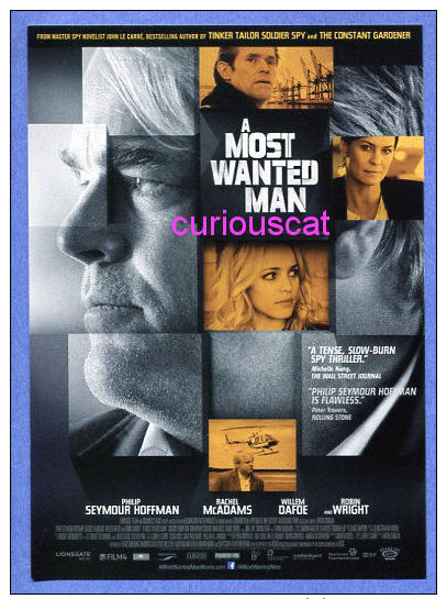 MOVIE FILM ADVERTISMENT POSTER POSTCARD For The Film A MOST WANTED MAN With PHILIP SEYMOUR HOFFMAN And RACHEL McADAMS - Manifesti Su Carta