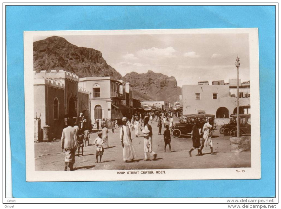 ADEN-main Street Crater -place Animée-éditeur -années  -20 - Yemen