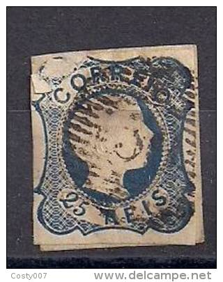 Portugal 1855 King Pedro V 25 R Mi.6II Used AM.380 - Used Stamps