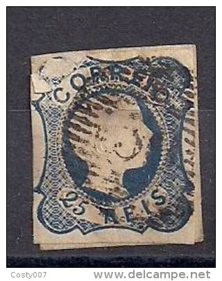 Portugal 1855 King Pedro V 25 R Mi.6II Used AM.380 - Oblitérés