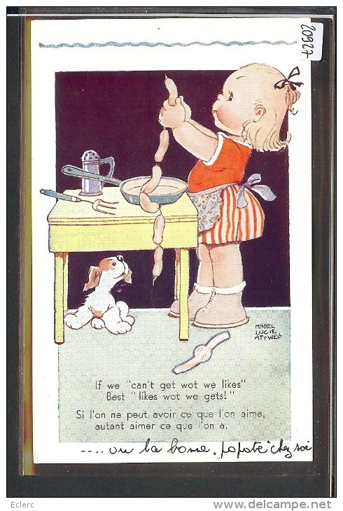 ENFANT ET CHIEN - PAR MABEL LUCIE ATTWELL - TB - Attwell, M. L.