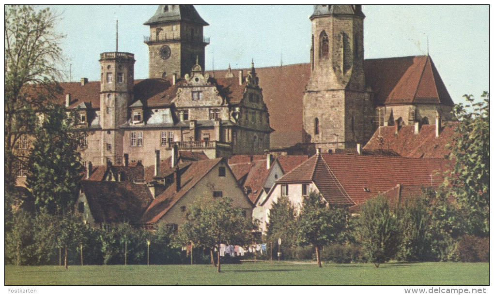 ÄLTERE POSTKARTE ÖHRINGEN HOHENLOHE STIFTSKIRCHE UND SCHLOSS Kirche Church Castle Chateau Cpa Postcard Ansichtskarte - Oehringen