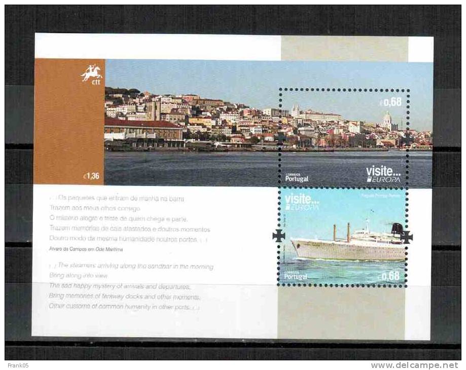 Portugal 2012 EUROPA Block/souvenir Sheet ** - 2012