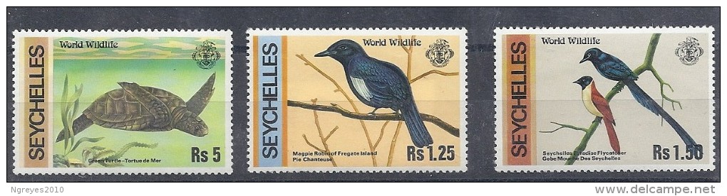 140014359  SEYCHELLES  YVERT    Nº  402/4  **/MNH - Seychellen (1976-...)