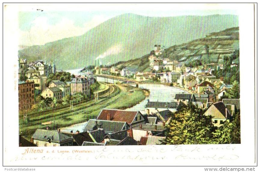 Altena A. D. Lenne - & Litho - Altena