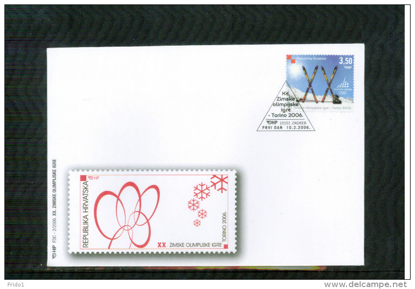 Kroatien / Croatia 2006 Olympische Spiele / Olympic Games Torino FDC - Winter 2006: Torino