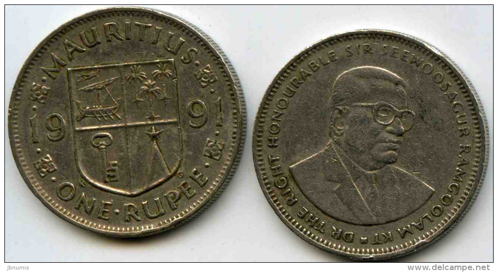 Maurice Mauritius 1 Rupee 1991 KM 55 - Mauritius