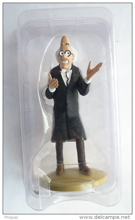 FIGURINE En Résine TF1 COLLECTION TINTIN 52 - Le Professeur Calys Triomphant - Tintin