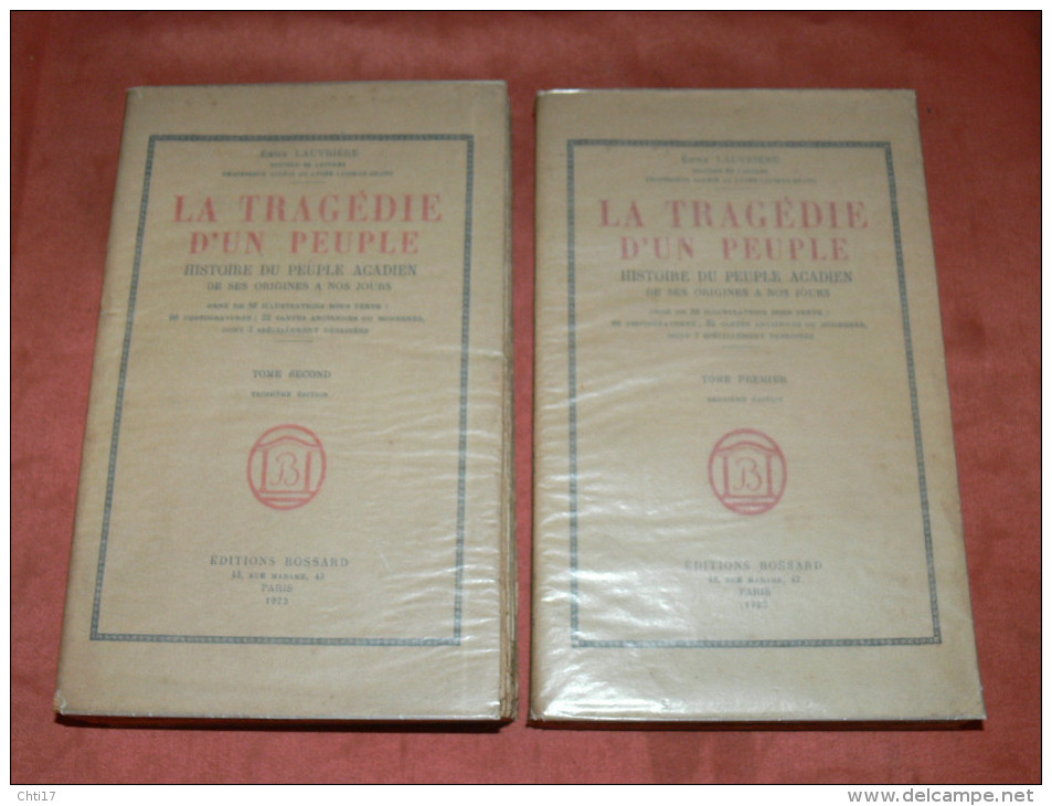 CLARE DIEPPE BRUNSWICK EDMUNSTON   HISTOIRE DU PEUPLE ACADIEN  1922  TRAGEDIE D UN PEUPLE DES ORIGINES A NOS JOURS - Histoire