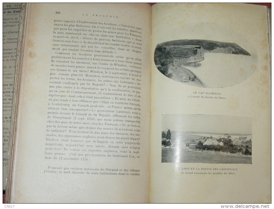 CLARE DIEPPE BRUNSWICK EDMUNSTON   HISTOIRE DU PEUPLE ACADIEN  1922  TRAGEDIE D UN PEUPLE DES ORIGINES A NOS JOURS