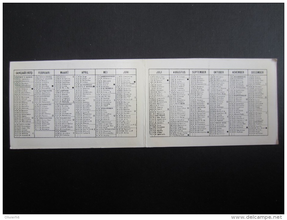 CALENDRIER BELGIQUE (M1499) BEIGEM (3 Vues) 1970 BASKET-BALL CLUB Beigem Carte De Soutien Steunkaart - Autres & Non Classés