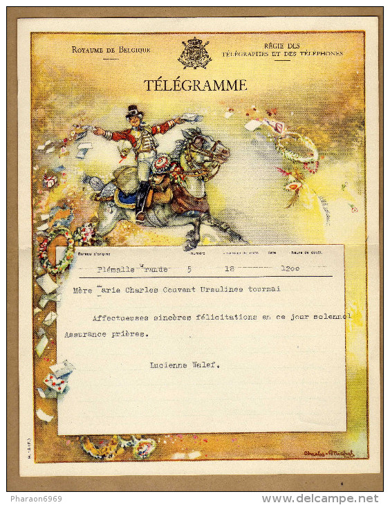 Télégramme Facteur à Cheval - Telegramme