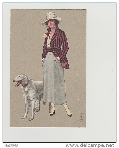 COLOMBO FEMME LEVRIER CHIEN - Colombo, E.