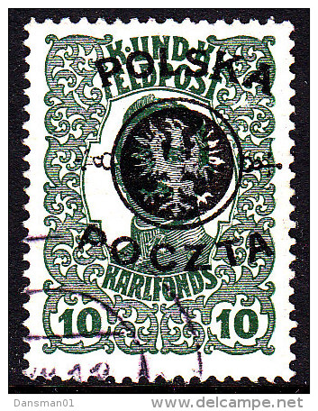 POLAND 1918 Fi 17 Used Signed Ceremuga - Oblitérés