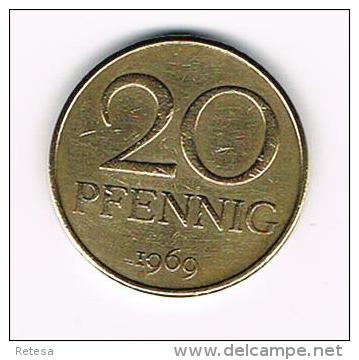 ¨ D.D.R. 20 PFENNIG  1969 - 20 Pfennig