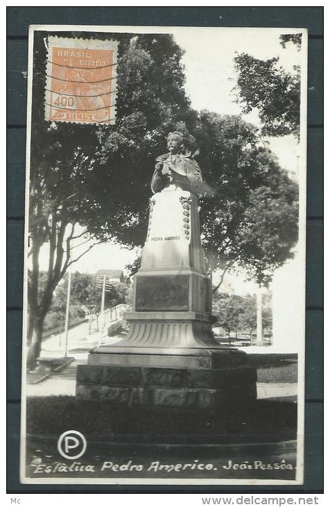 Brésil - Pernambuco - Estatua Pedro Americo - Joao Pessoa - Carte Photo, Rare ! - João Pessoa
