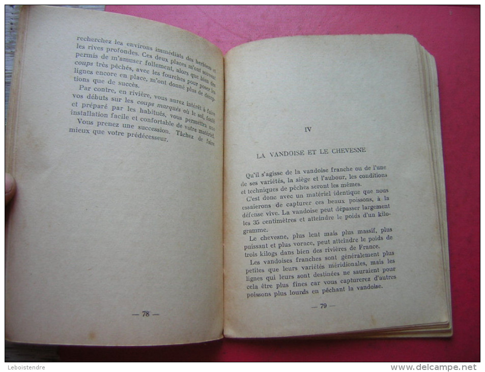 LIVRE SUR  LA PECHE   LOUIS CARRERE  TECHNIQUES DE PECHE AU COUP A LA LIGNE FLOTTANTE   EDITIONS S A G E D I 1957  EO ?