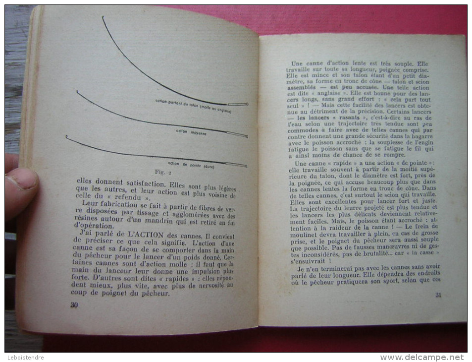 LIVRE SUR  LA PECHE A E MARS VALLETT PECHEZ AU LANCER   QUOI , OU ? COMMENT ?  EDITIONS S A G E D I 1955