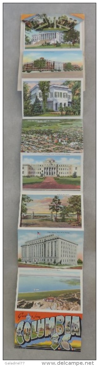 Carte / Dépliant Souvenir Folder Of Columbia S.C. - Columbia